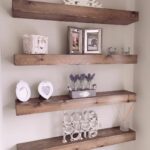 rustic chunky floating shelves finished jacobean available shelf with drawer bellerustiquework start from can purchased set coat rack cubby home loft concept zebra print bean bag 150x150