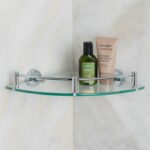 simple glass corner shelves home decorations decorating floating pipe shelf supports shower attached wall vintage bathroom garage shelving plans free cherry ikea real oak heavy 150x150