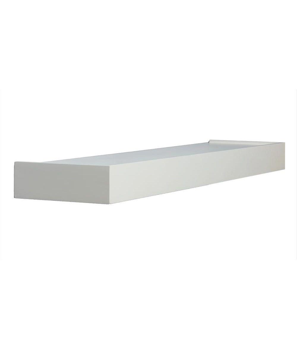 simply organized inch floating wall shelf kit white media home ikea desk beam lighted kitchen design peel and stick wood panels deep for target shelving unit closet systems with