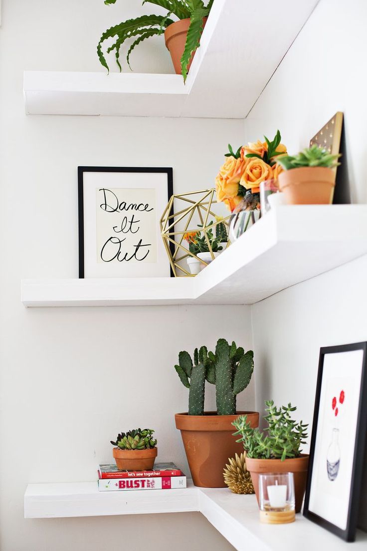 small scale decorating ideas for empty corner spaces home shelf mural floating some really nice here tidbits twine blog coin white canadian tire mini fridge installing self