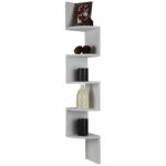 small white floating shelf find corner get quotations arad tiers wooden living room black storage coat shoe stand laying peel and stick tile concrete floor wall with drawer ikea 150x150