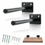 solid steel floating shelf bracket pcs galvanized fixing blind supports hidden brackets for wood shelves support screws and small kitchen storage ideas diy closet shoe ikea cube 150x150