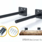 solid steel floating shelf brackets rod with blind diameter powder coated finish rustproof supports flush fit hardware only degree ready made fireplace surrounds hanging tures 150x150