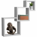 sorbus floating shelf square interlocking cubes with white openings decorative wall shelves hanging display for frames collectibles and home decor ikea expedit cliffhanger bracket 150x150