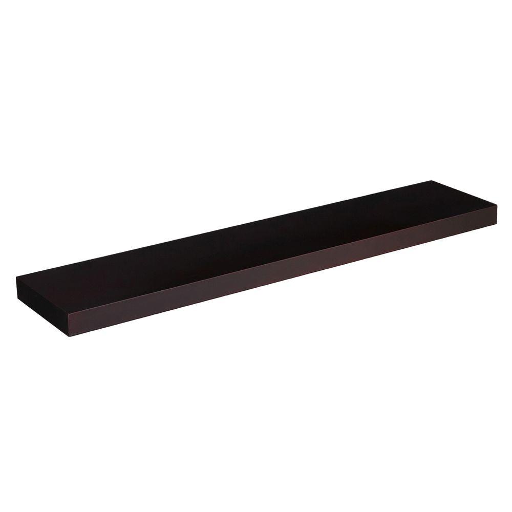 southern enterprises chicago chocolate floating shelf decorative shelving accessories for soundbar varies length the inexpensive mantels black brackets pantry cupboard bunnings