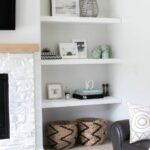 styling our new floating shelves gorgeous fireplace and built shelf leaning forward makeover mandy such brown faux leather rustic corner unit closet between studs brackets office 150x150