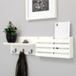 sydney floating shelves wall shelf mail holder hooks inch white with stock ends lack side table hack plywood brackets diy black cube self stick vinyl tiles concrete knoppang ture 150x150