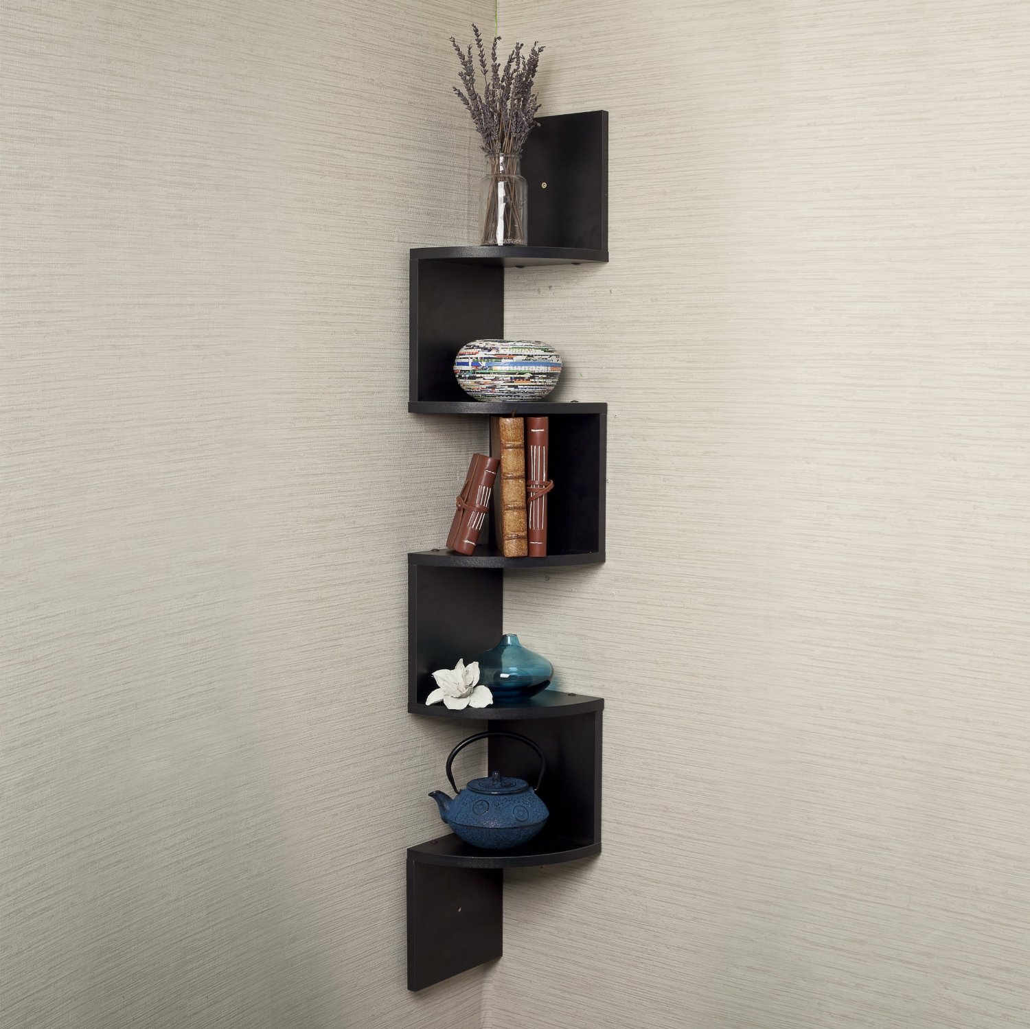 top black floating wall shelves review zigzag corner shelf mounted danya large mount laminate dvd player bracket industrial shelving decor grain leather executive chair video
