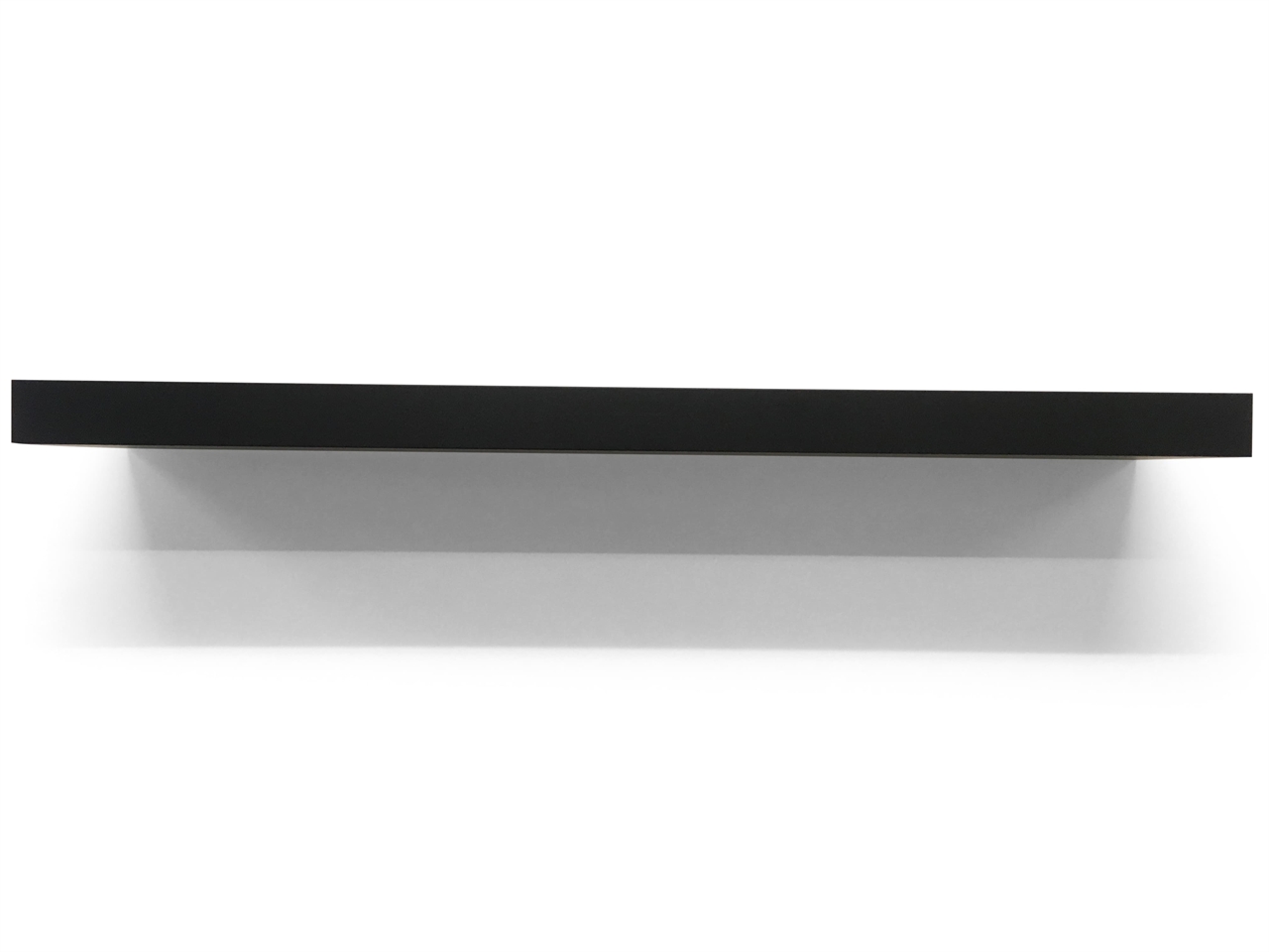 top shelf gallery floating shelves high gloss white chunky matt black laminated thick deep long hardware glass support rails heavy duty pins ikea storage unit expedit boxes