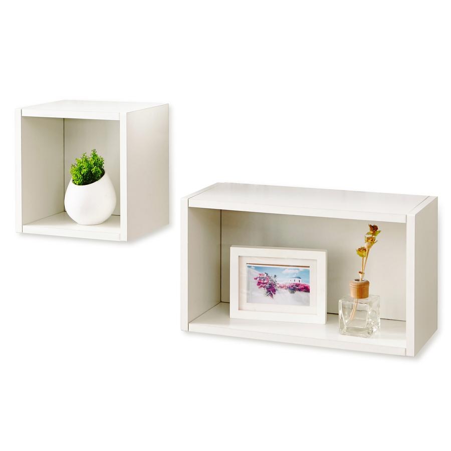 wall cubes shelves display floating shelving way basics cube rect storage rectangle combo white entryway coat hooks room essentials bookcase instructions brackets under granite