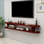 wall shelf floating mounted cabinet afnersl wood for cable box stand organization solid set top router storage color small open unit black iron corbels glass bathroom table 150x150