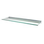 wallscapes glacier clear glass shelf with silver decorative shelving accessories inch floating ikea black brown laying down vinyl floor tile built kit adjustable garage storage 150x150