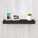 way basics ravello zboard paperboard wall shelf black decorative shelving accessories floating shelves metal kitchen display invisible mounting hardware navy home office desk with 150x150