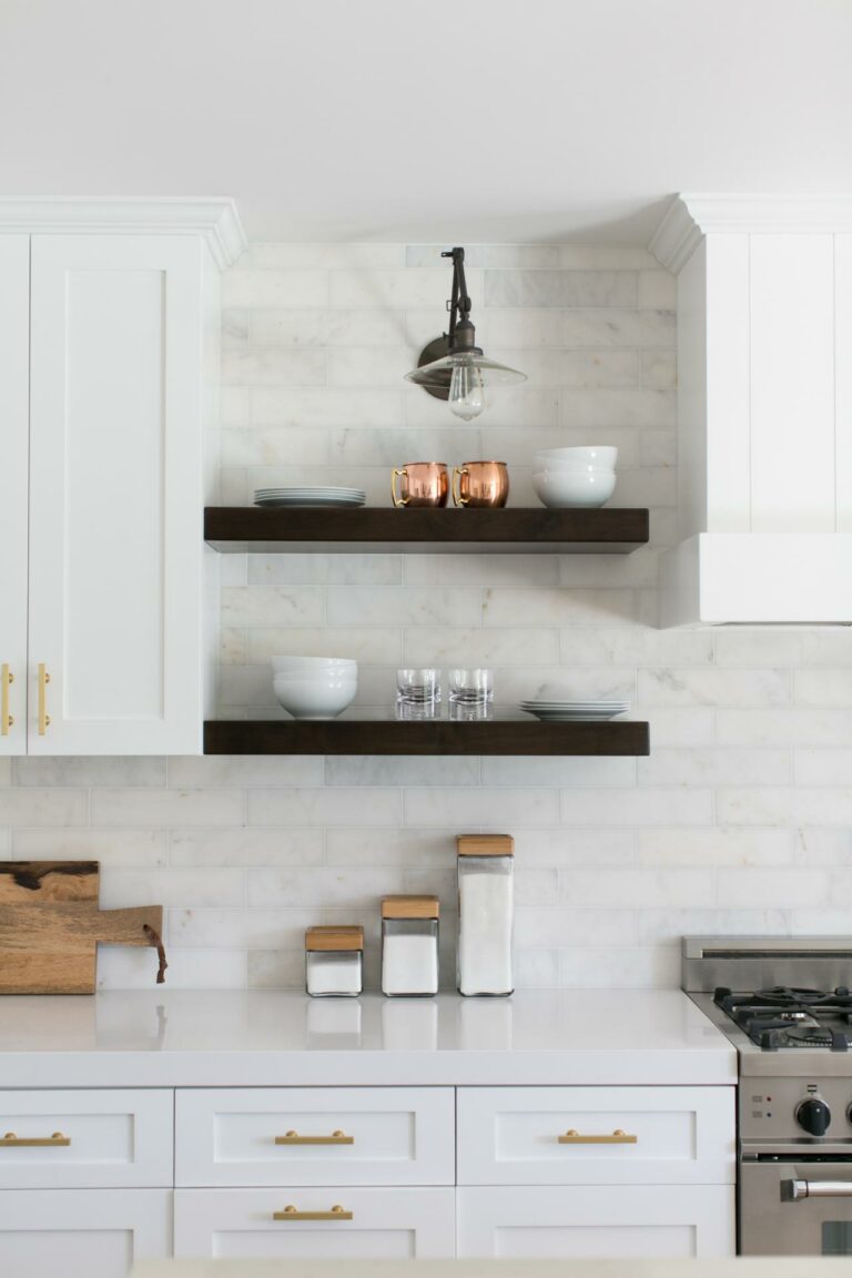 Ways Decorate With Floating Shelves Decorating Kitchen For Dishes Display Computer Cart White Fire Surround Toilet Room Cantilever Shelf Brackets Metal Entryway Furniture Ideas 768x1152 