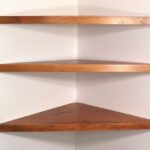 wide set solid wood floating corner wall oak shelf shelves with american walnut stain choose polyurethane finish handmade usa argos tall bookcase best underlayment for vinyl tile 150x150