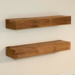 wood floating shelf rustic kitchen reclaimed shelves farmhouse hung with keyhole hooks included sink window best queen mattress under foyer coat hanger commercial foot interior 150x150